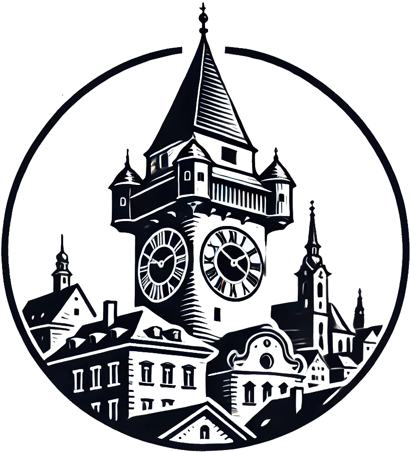 Graz Clocktower representing the city for business and vacation apartment rental